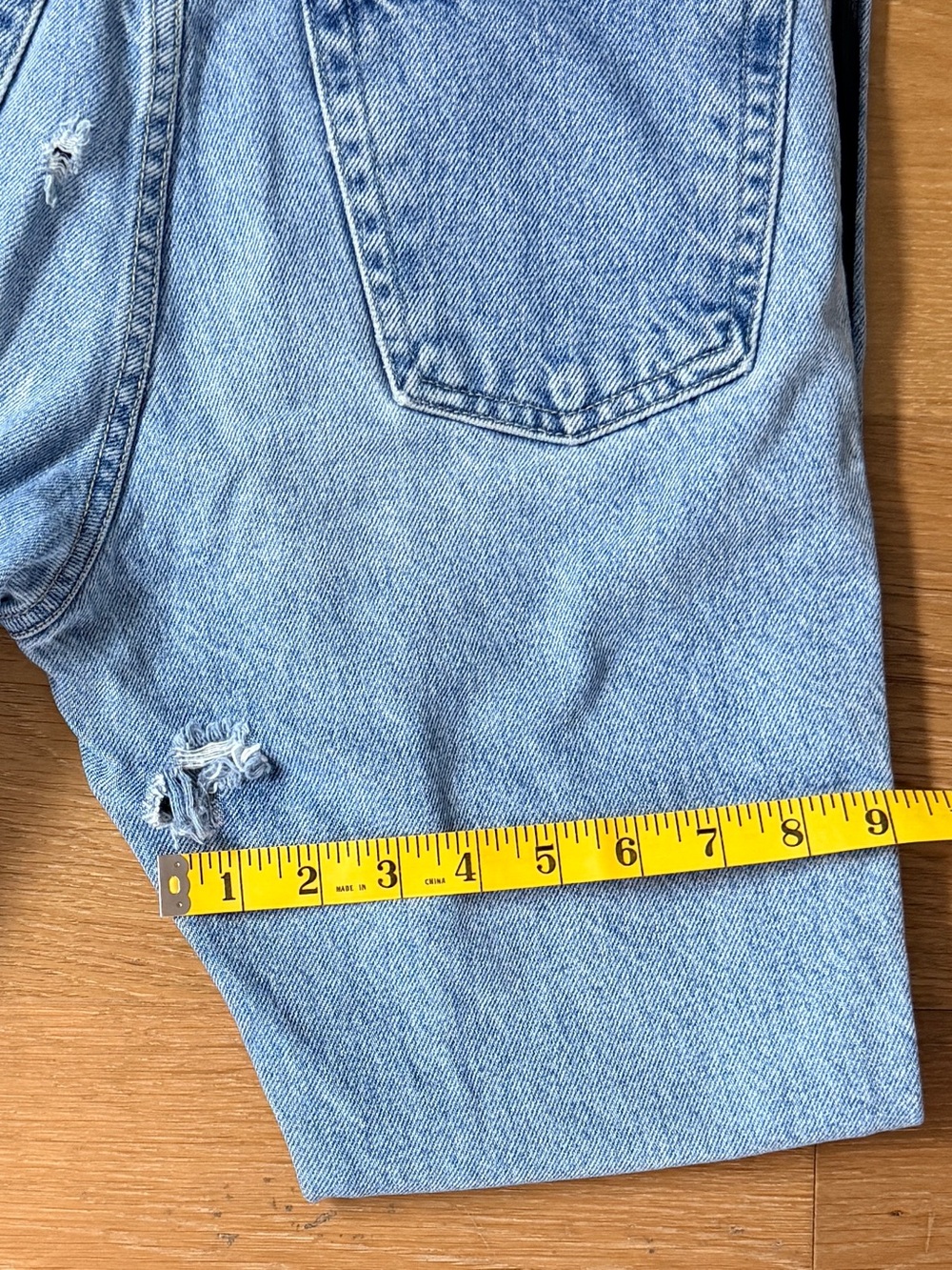 VTG Paris Blues Originals Y2K Side Stripe Flare Jeans Light Wash Juniors Size 7 - Picture 11 of 11